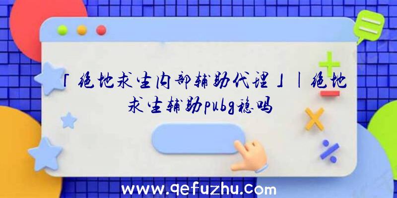 「绝地求生内部辅助代理」|绝地求生辅助pubg稳吗